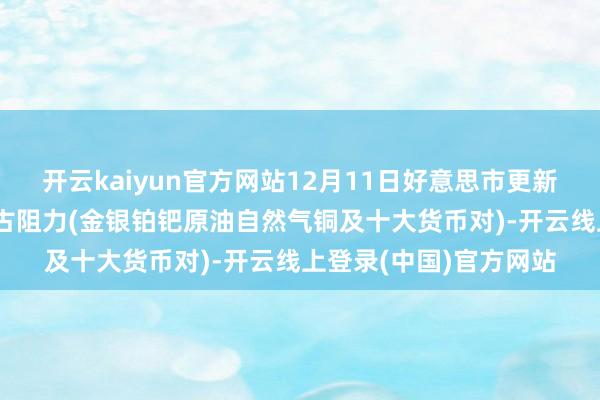 开云kaiyun官方网站12月11日好意思市更新复古阻力：18品种复古阻力(金银铂钯原油自然气铜及十大货币对)-开云线上登录(中国)官方网站